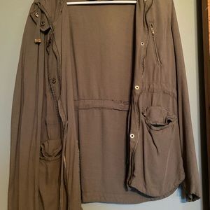 Hunter green light weight jacket